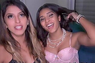 Sofia assists hot bff at fucking